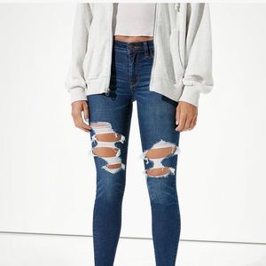 american eagle ne(x)t level high rise jeans 00R